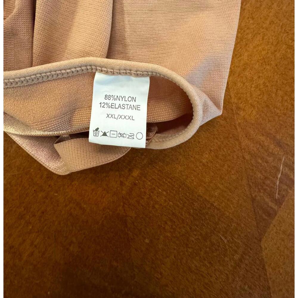Beige Shapewear Bodysuit with Adjustable Straps. 8-163 - Picture 3 of 3